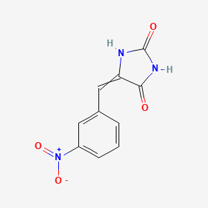 molecular formula C10H7N3O4 B8695321 5-(3-Nitrobenzylidene)imidazolidine-2,4-dione CAS No. 137943-39-6