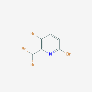 molecular formula C6H3Br4N B8695341 Pyridine, 3,6-dibromo-2-(dibromomethyl)- CAS No. 1215183-86-0