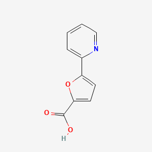 molecular formula C10H7NO3 B8695356 5-Pyridin-2-yl-2-furoic acid 