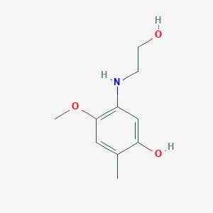 Phenol, 5-[(2-hydroxyethyl)amino]-4-methoxy-2-methyl-