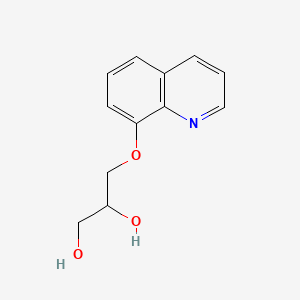 molecular formula C12H13NO3 B8695366 3-(8-Quinolyloxy)-1,2-propanediol CAS No. 56469-01-3