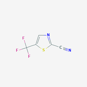 molecular formula C5HF3N2S B8695369 2-Thiazolecarbonitrile, 5-(trifluoromethyl)- 