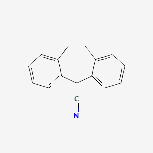 molecular formula C16H11N B8695377 5H-Dibenzo[a,d]cycloheptene-5-carbonitrile 