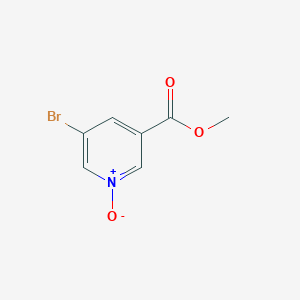 molecular formula C7H6BrNO3 B8695379 3-Bromo-5-(methoxycarbonyl)pyridine 1-oxide 
