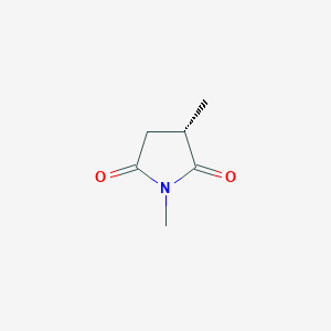 molecular formula C6H9NO2 B8695385 (3S)-1,3-Dimethyl-2,5-pyrrolidinedione 