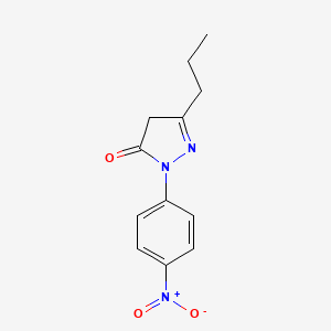 2,4-dihydro-2-(4-nitrophenyl)-5-propyl-3H-Pyrazol-3-one