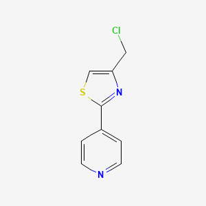 4-[4-(Chloromethyl)-1,3-thiazol-2-yl]pyridine