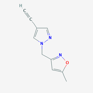 3-((4-Ethynyl-1H-pyrazol-1-yl)methyl)-5-methylisoxazole