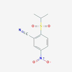 molecular formula C10H10N2O4S B8695582 2-(Isopropylsulfonyl)-5-nitrobenzonitrile CAS No. 918813-36-2