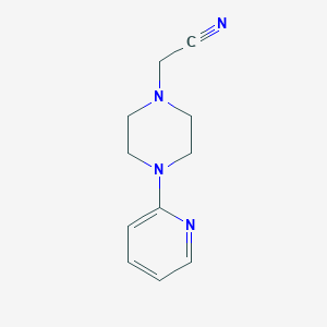 1-Piperazineacetonitrile, 4-(2-pyridinyl)-