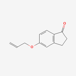 molecular formula C12H12O2 B8695647 5-Allyloxy-indan-1-one CAS No. 37869-09-3