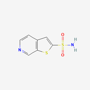 molecular formula C7H6N2O2S2 B8695661 Thieno[2,3-c]pyridine-2-sulfonamide 