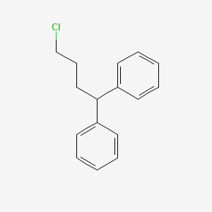 molecular formula C16H17Cl B8695670 1,1'-(4-Chlorobutylidene)bisbenzene CAS No. 3312-08-1