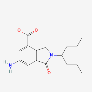 Methyl 6-amino-1-oxo-2-(1-propylbutyl)isoindoline-4-carboxylate