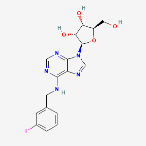 (2R,3S,4R,5R)-2-(hydroxymethyl)-5-[6-[(3-iodophenyl)methylamino]purin-9-yl]oxolane-3,4-diol