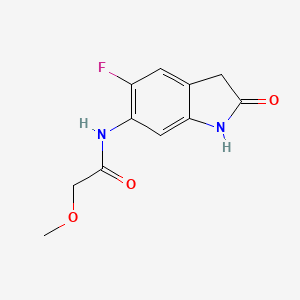 molecular formula C11H11FN2O3 B8695817 N-(5-Fluoro-2-oxo-2,3-dihydro-1H-indol-6-yl)-2-methoxyacetamide 