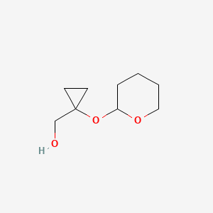 molecular formula C9H16O3 B8695904 (1-Tetrahydro-pyran-2-yloxy-cyclopropyl)-methanol 