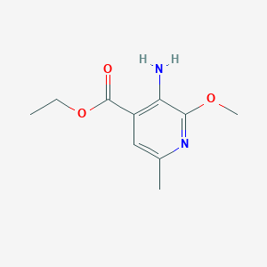 3-Amino-2-methoxy-6-methyl-4-pyridinecarboxylic acid ethyl ester