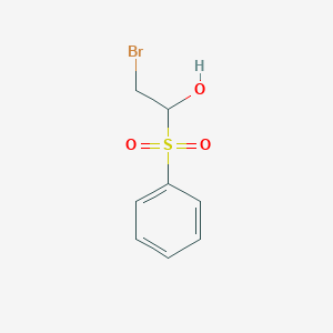molecular formula C8H9BrO3S B8695966 1-(Benzenesulfonyl)-2-bromoethanol 