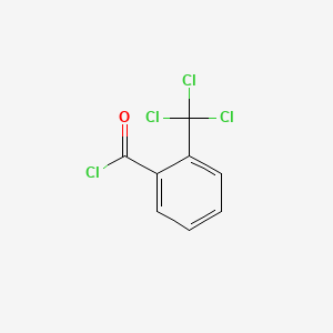 molecular formula C8H4Cl4O B8695975 2-(Trichloromethyl)benzoyl chloride CAS No. 52382-30-6