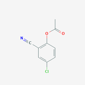molecular formula C9H6ClNO2 B8695982 2-Acetoxy-5-chlorobenzonitrile 
