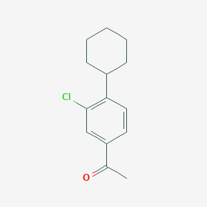 1-(3-Chloro-4-cyclohexylphenyl)ethanone