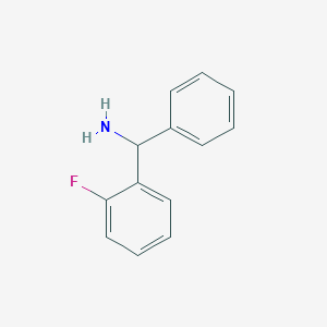 molecular formula C13H12FN B8696082 alpha-(2-Fluorophenyl)benzenemethanamine 