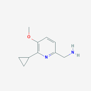 1-(6-Cyclopropyl-5-methoxypyridin-2-yl)methanamine