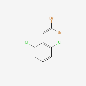molecular formula C8H4Br2Cl2 B8696347 1,3-Dichloro-2-(2,2-dibromoethenyl)benzene CAS No. 116894-33-8