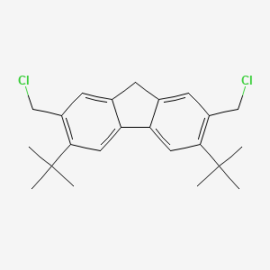 molecular formula C23H28Cl2 B8696359 3,6-DI-Tert-butyl-2,7-bis(chloromethyl)-9H-fluorene CAS No. 147644-44-8