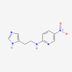 molecular formula C10H11N5O2 B8696375 N-[2-(1H-imidazol-5-yl)ethyl]-5-nitropyridin-2-amine CAS No. 152029-95-3