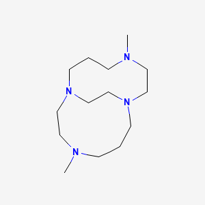 molecular formula C14H30N4 B8696381 4,11-Dimethyl-1,4,8,11-tetraazabicyclo[6.6.2]hexadecane CAS No. 130434-62-7