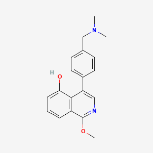 4-(4-((Dimethylamino)methyl)phenyl)-1-methoxyisoquinolin-5-ol
