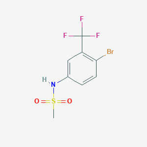 molecular formula C8H7BrF3NO2S B8696401 N-(4-bromo-3-(trifluoromethyl)phenyl)methanesulfonamide 