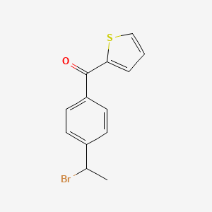 molecular formula C13H11BrOS B8696445 [4-(1-Bromoethyl)phenyl](thiophen-2-yl)methanone CAS No. 52779-83-6