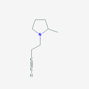 molecular formula C9H15N B8696451 1-But-3-ynyl-2-methyl-pyrrolidine 