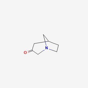 molecular formula C7H11NO B8696457 1-Azabicyclo[3.2.1]octan-3-one 