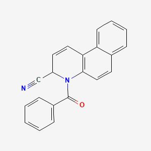Benzo[f]quinoline-3-carbonitrile, 4-benzoyl-3,4-dihydro-