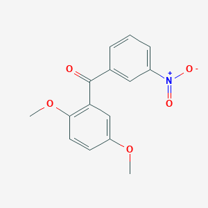molecular formula C15H13NO5 B8696464 2,5-Dimethoxy-3'-nitrobenzophenone 