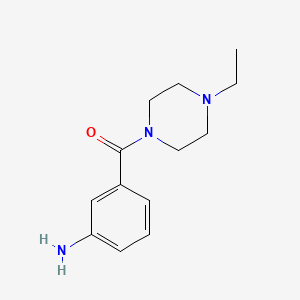molecular formula C13H19N3O B8696477 (3-Amino-phenyl)-(4-ethyl-piperazin-1-yl)-methanone 