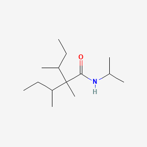 molecular formula C14H29NO B8696480 N-Isopropyl-2,3-dimethyl-2-(1-methylpropyl)valeramide CAS No. 51115-83-4