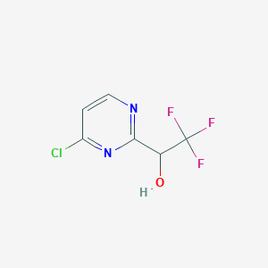 molecular formula C6H4ClF3N2O B8696518 1-(4-Chloro-pyrimidin-2-YL)-2,2,2-trifluoro-ethanol 