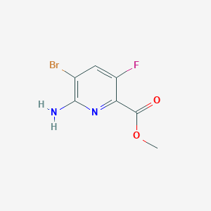 molecular formula C7H6BrFN2O2 B8696584 Methyl 6-amino-5-bromo-3-fluoropicolinate CAS No. 577691-78-2