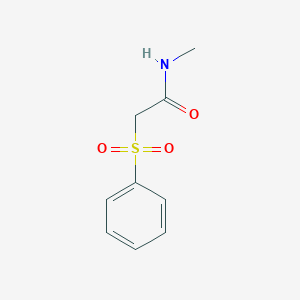 molecular formula C9H11NO3S B8696651 2-benzenesulfonyl-N-methylacetamide 
