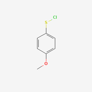 molecular formula C7H7ClOS B8696671 4-Methoxybenzenesulfenyl chloride CAS No. 1950-65-8
