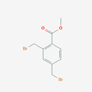 molecular formula C10H10Br2O2 B8696693 Methyl 2,4-bis(bromomethyl)benzoate 
