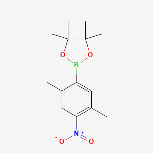 molecular formula C14H20BNO4 B8696706 2-(2,5-Dimethyl-4-nitrophenyl)-4,4,5,5-tetramethyl-1,3,2-dioxaborolane CAS No. 1202858-84-1