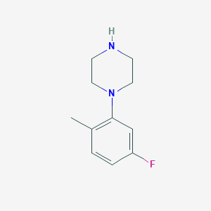 molecular formula C11H15FN2 B8696719 1-(5-Fluoro-2-methylphenyl)piperazine 