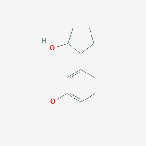 molecular formula C12H16O2 B8696733 2-(3-Methoxyphenyl)-cyclopentanol 