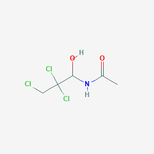 molecular formula C5H8Cl3NO2 B8696762 N-(2,2,3-Trichloro-1-hydroxypropyl)acetamide CAS No. 52782-33-9